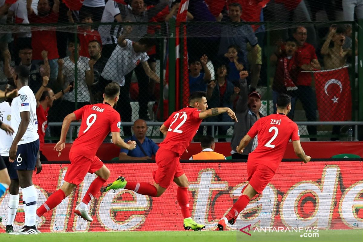 Prancis telan kekalahan 0-2 oleh Turki di kualifikasi Euro 2020