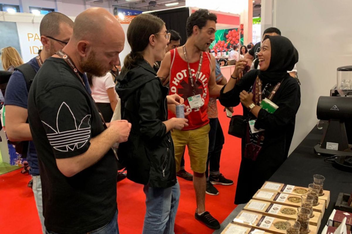 Indonesian coffee attracts visitors at world coffee expo in Germany