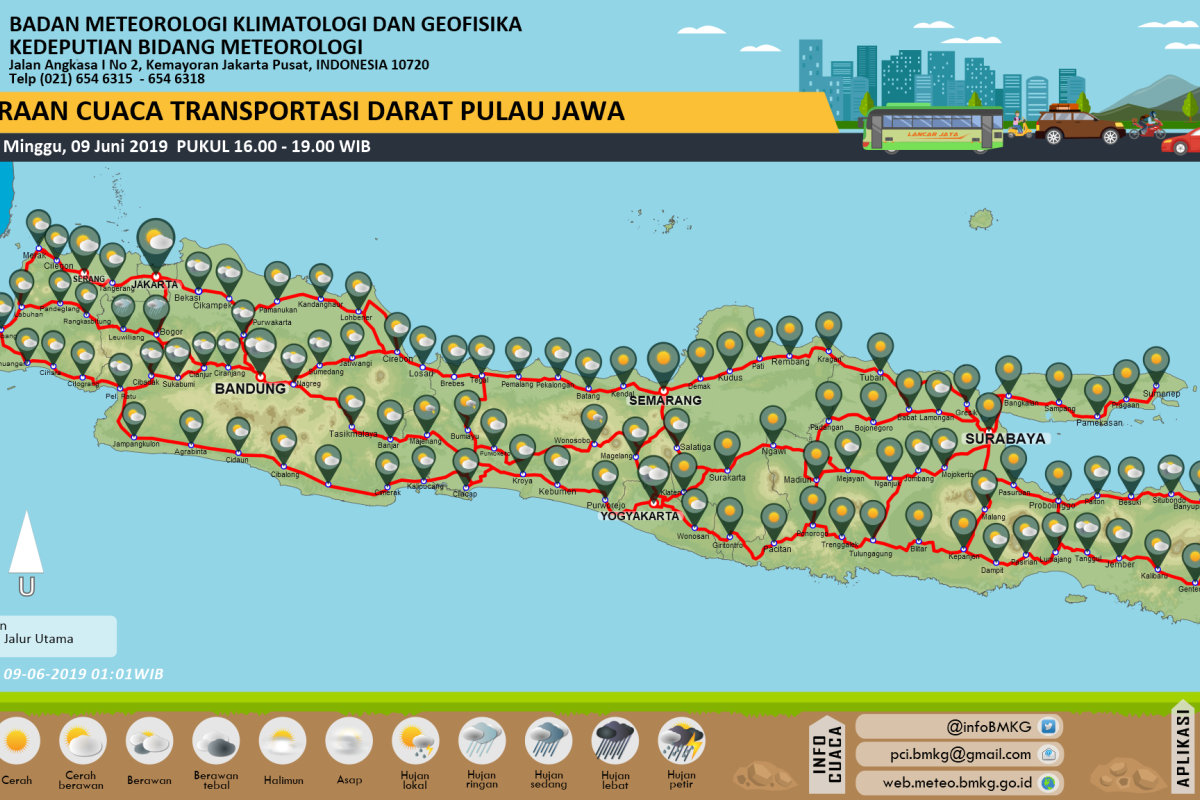 Jakarta diprakirakan tanpa hujan di hari terakhir libur Lebaran