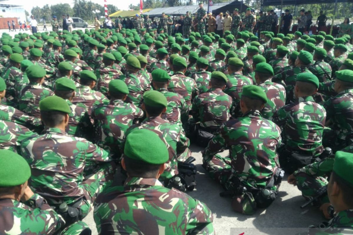 Pangdam XIII/Merdeka apresiasi kinerja 500 Satgas Pamrahwan di Maluku