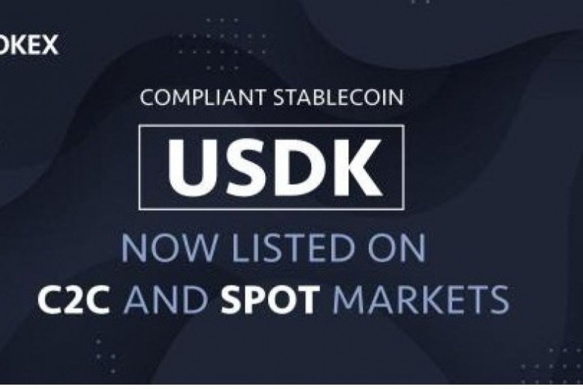 OKEx daftarkan USDK, Stablecoin yang ditetapkan dalam USD oleh OKLink dan Prime Trust