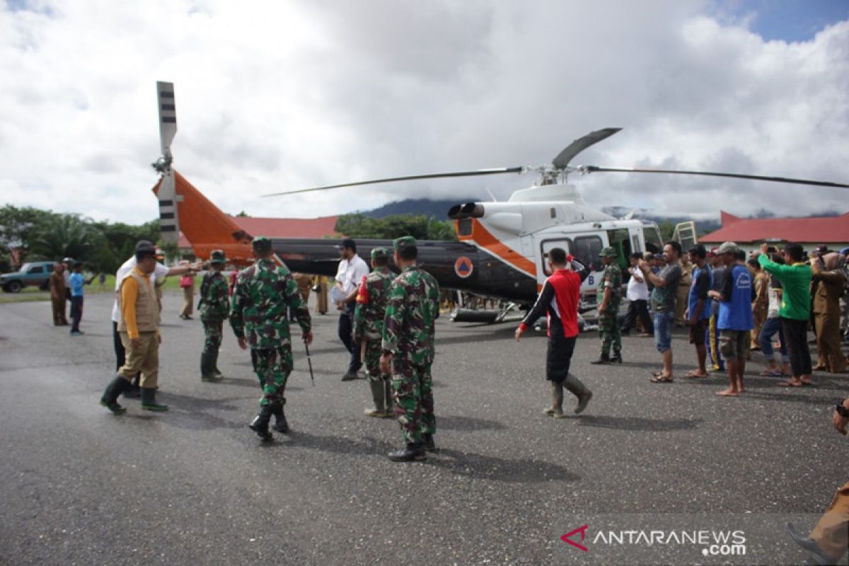Helikopter pemuat bantuan tiba di Konawe Utara