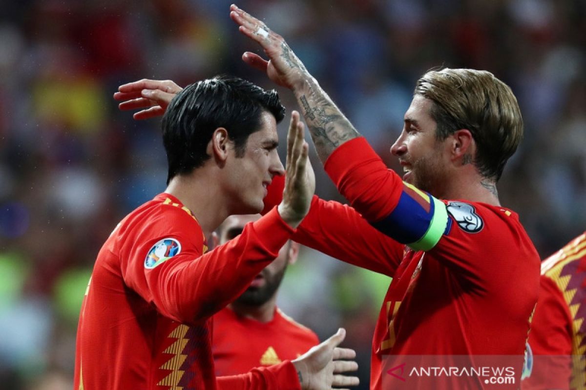 Spanyol, Rumania dan Norwegia kalahkan lawan-lawannya di Grup F kualifikasi piala Eropa