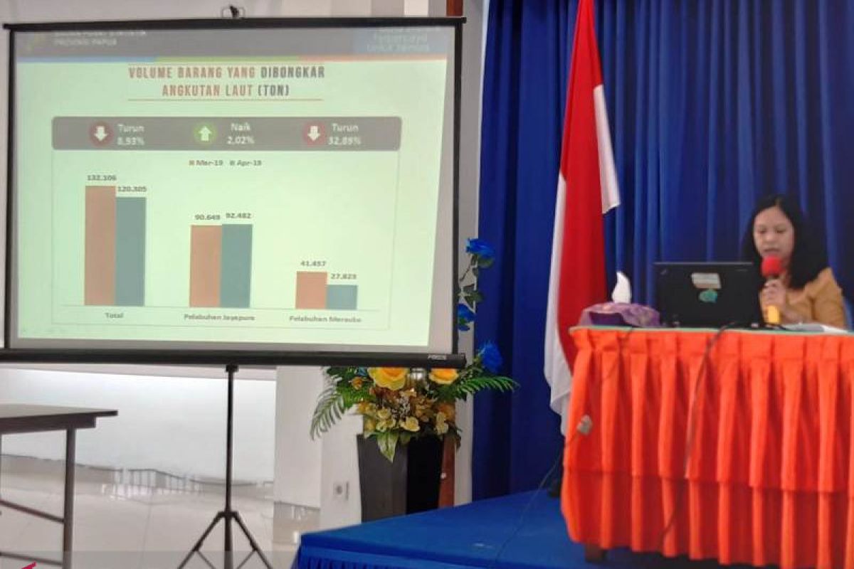 Jumlah penumpang angkutan laut Papua turun 19,4 persen