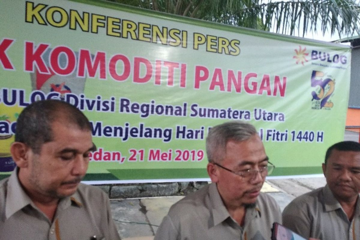 Bulog Sumut jamin stok bahan pokok aman pascaLebaran 2019