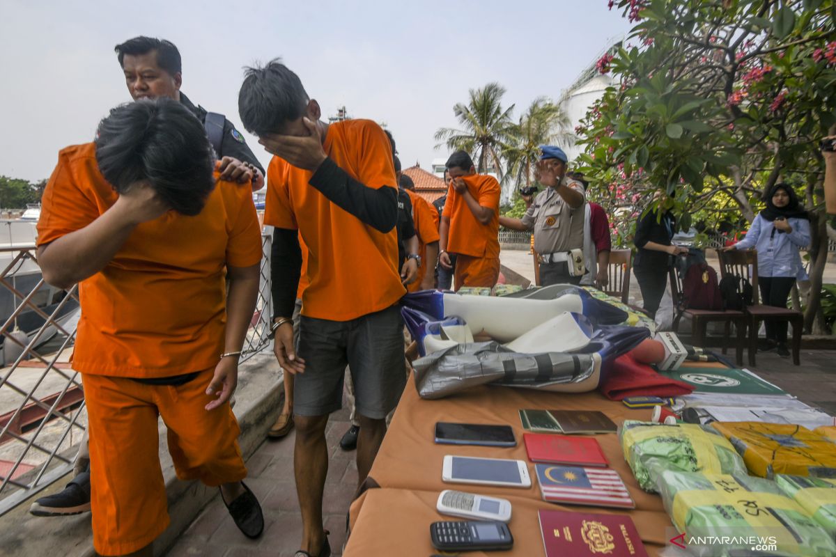 Polisi sita 37 kg narkoba dengan kemasan teh dari kapal pesiar Malaysia
