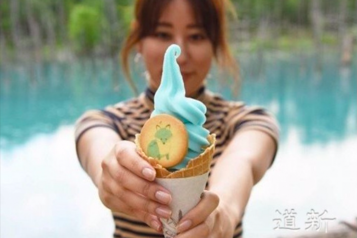 "Aoi Ike", es krim warna kolam terkenal Hokkaido