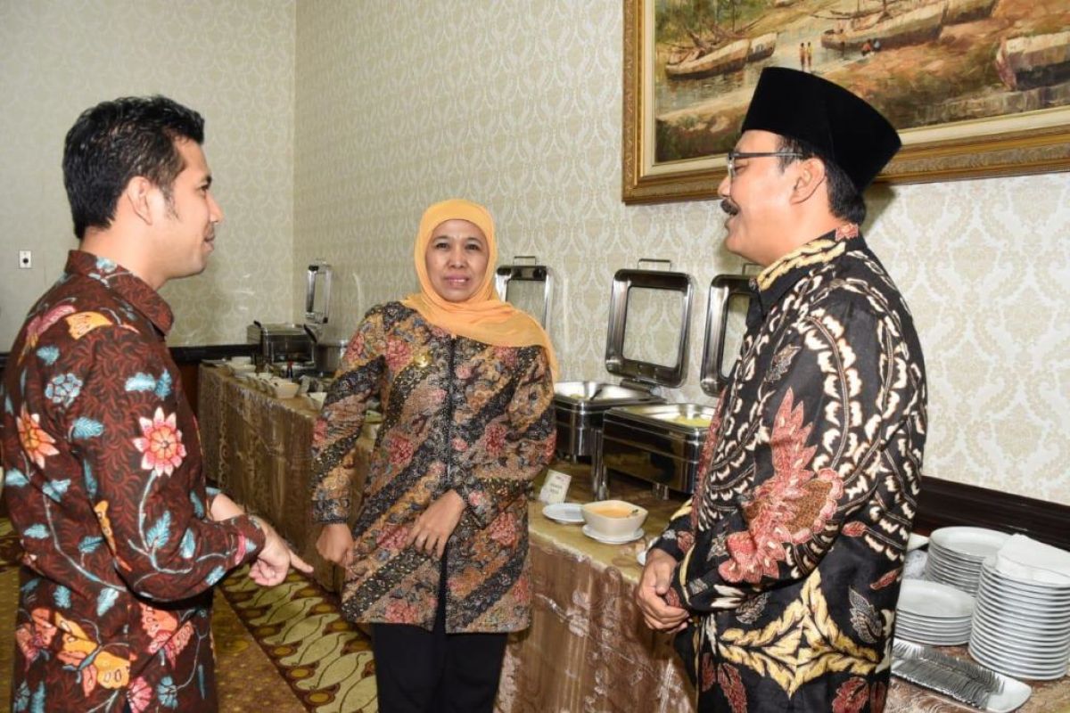 Khofifah dan Gus Ipul singgung revitalisasi makam di sela halalbihalal