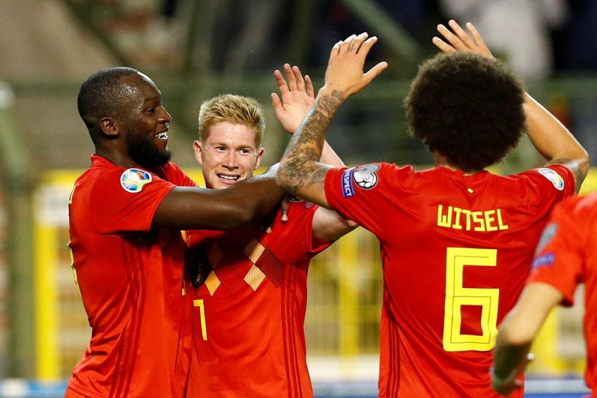 Belgia belum tergoyahkan di  Grup I Piala Eropa