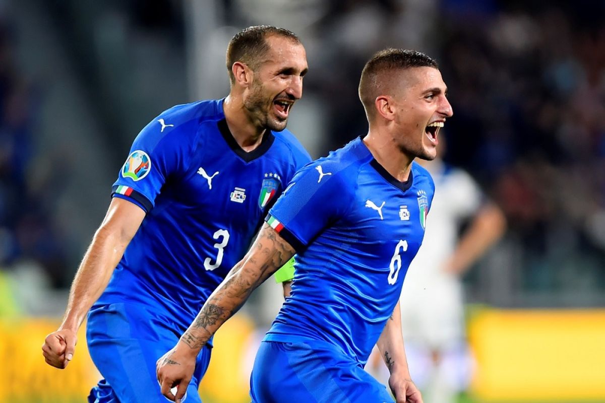 Italia jaga catatan sempurna di Grup J di kualifikasi Eropa
