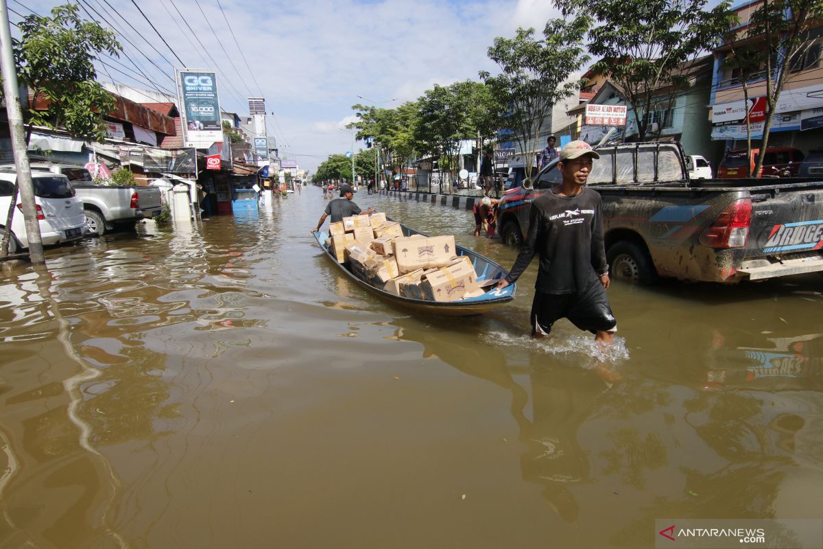 Banjir kembali landa Samarinda setelah hujan lebat