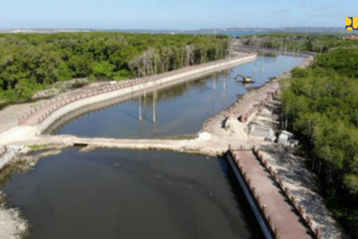 Public Works Ministry building Tukad Mati flood control in Denpasar