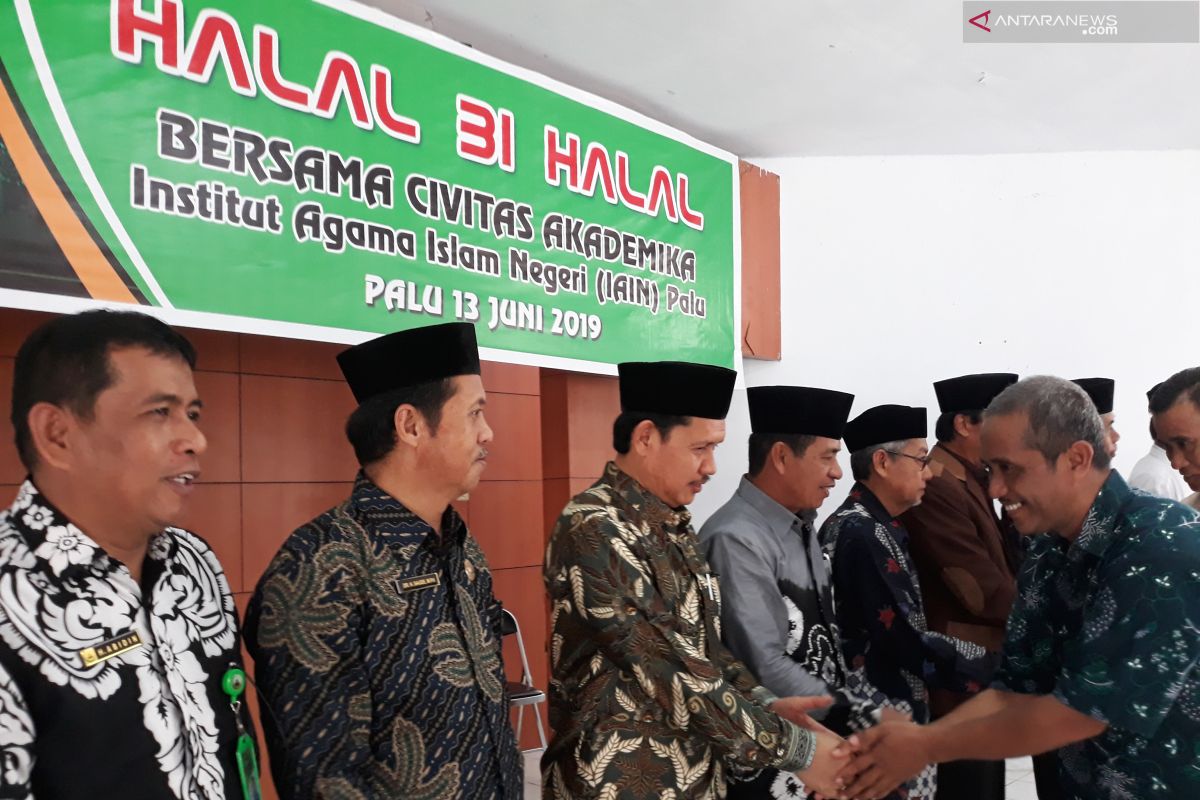 IAIN Palu gelar halal bi halal perkuat komitmen pengembangan akademik