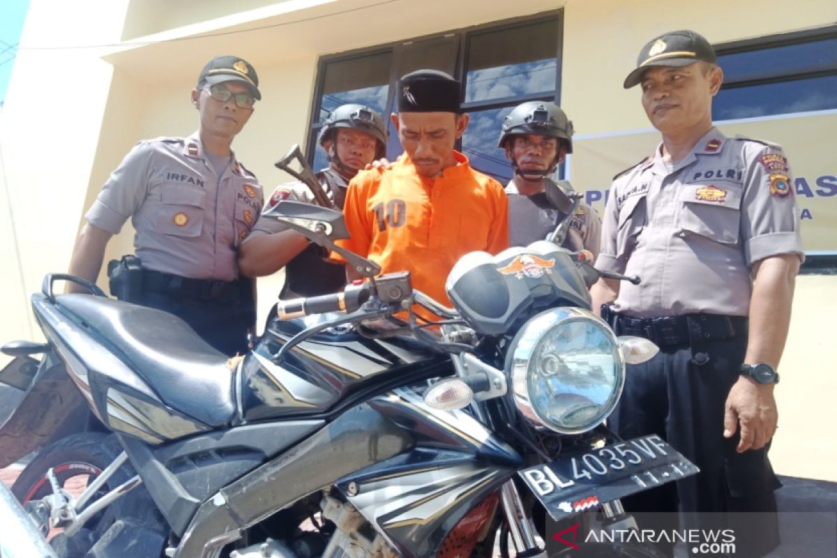 Polisi tangkap residivis pencuri sepeda motor di Nagan Raya