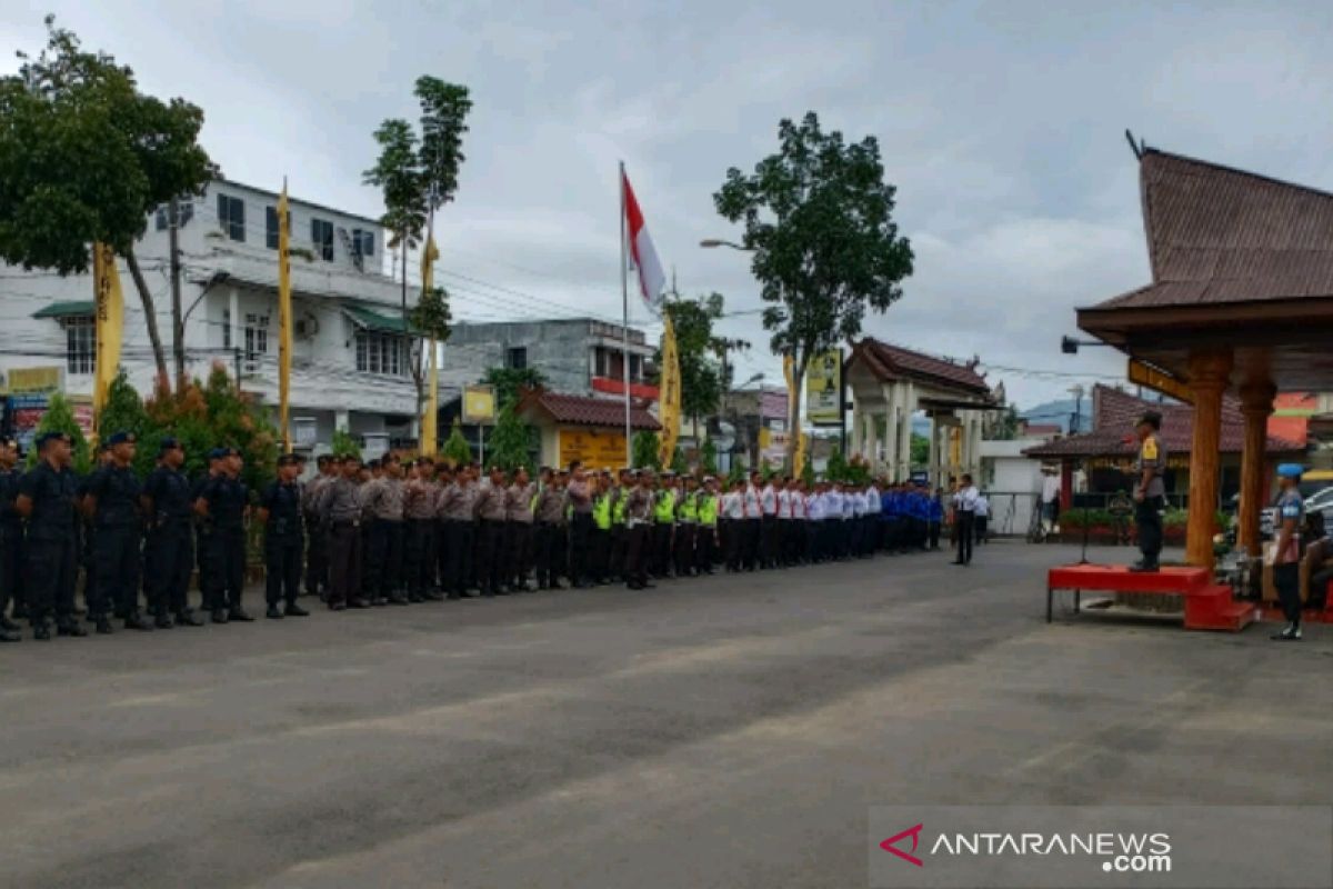 Polres Tapsel gelar apel konsolidasi