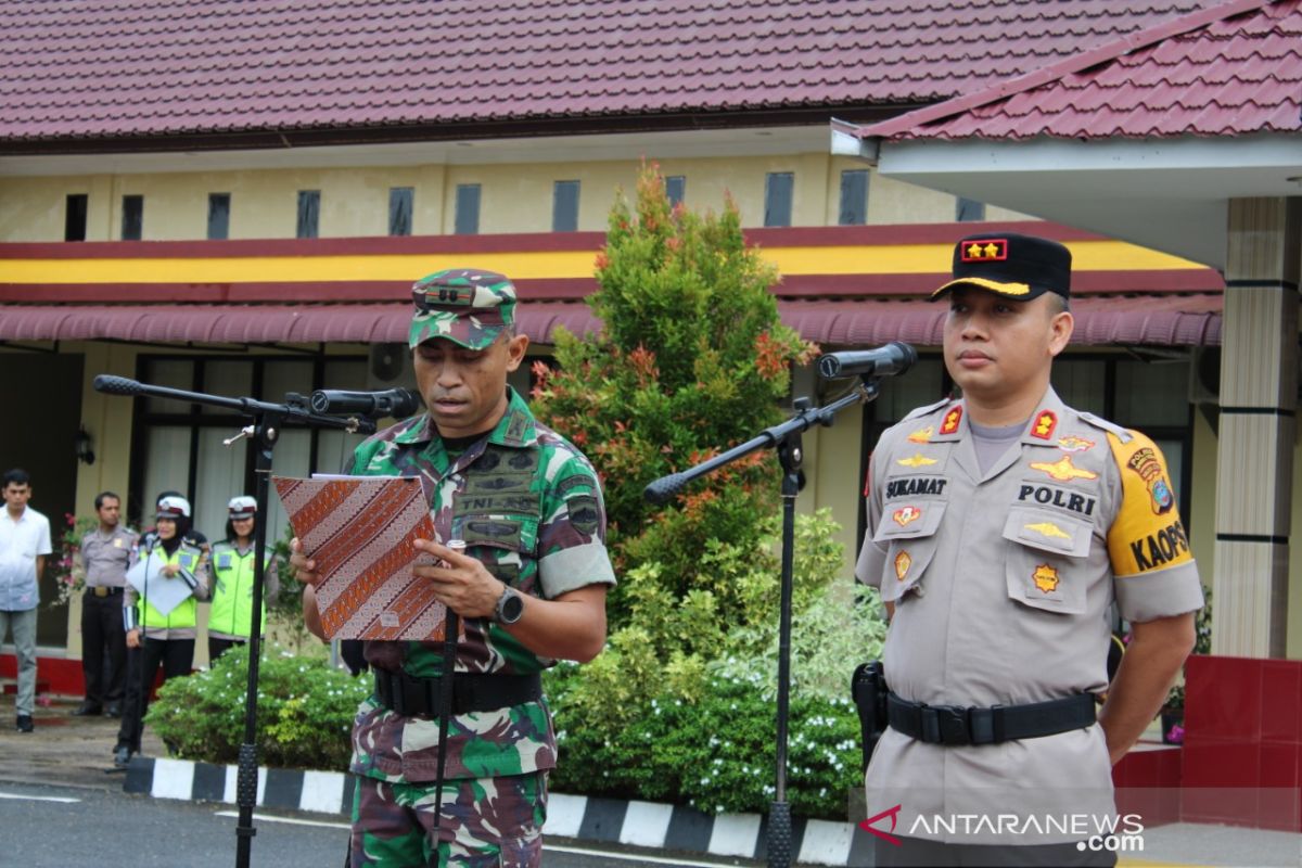 Apel konsolidasi operasi ketupat Toba 2019 Polres Tapanuli Tengah