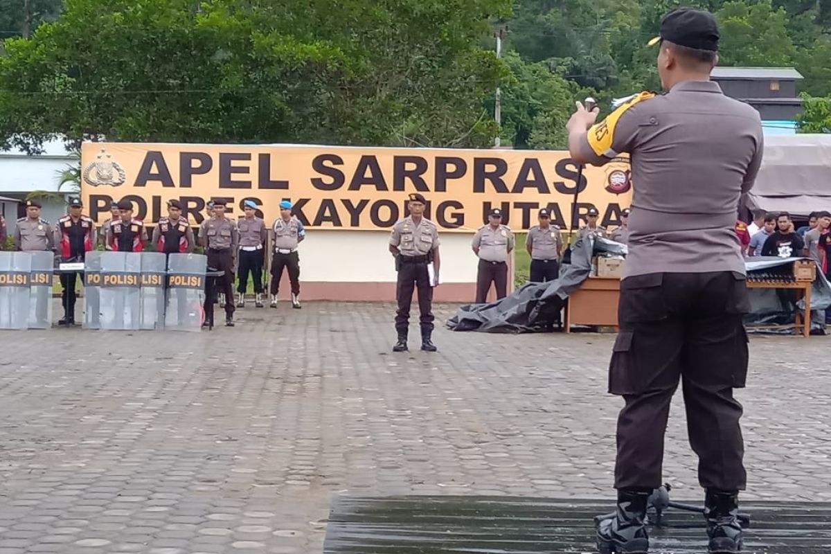 Apel Sarpras, Polres Kayong Utara siap amankan sidang PHPU 2019