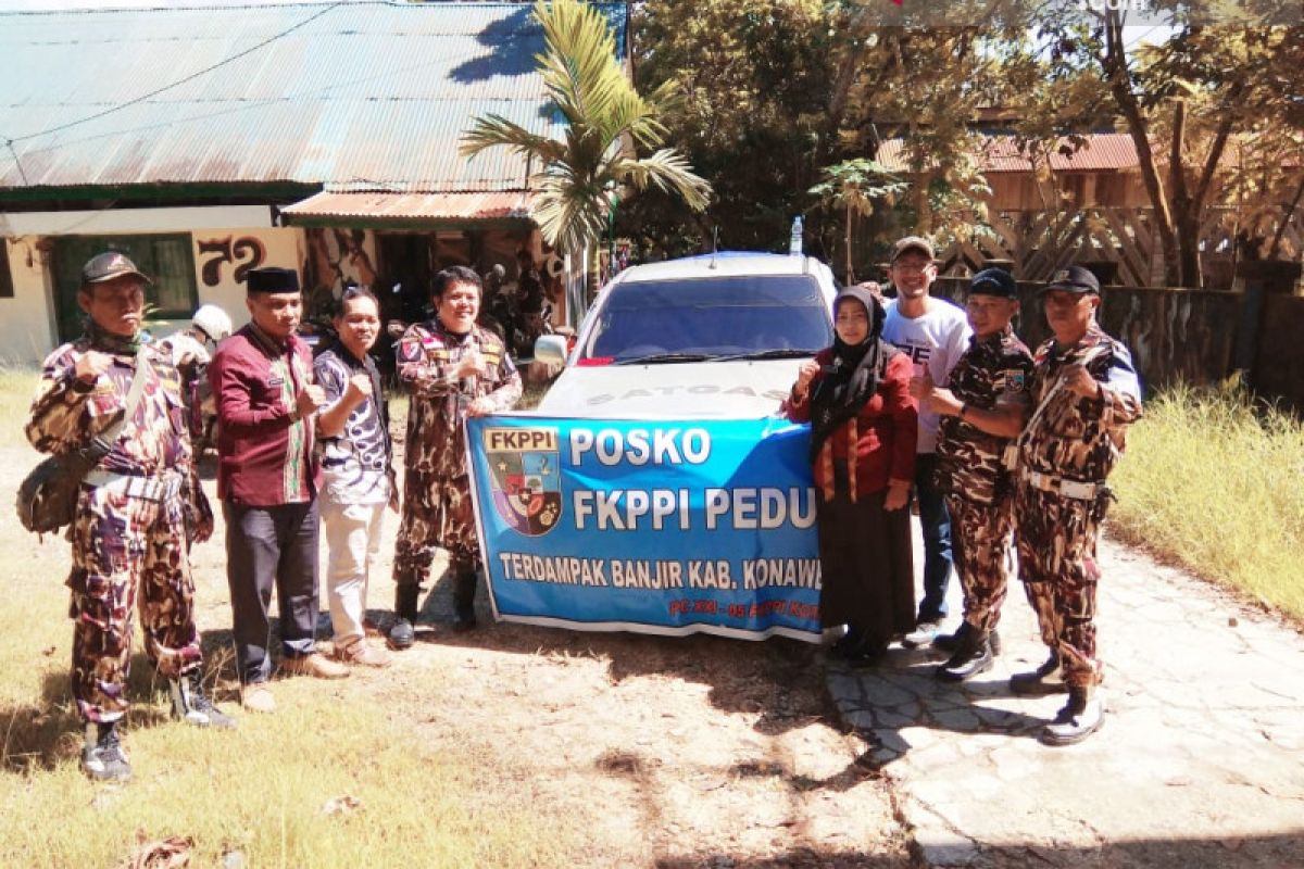 FKPPI Kendari bantu logistik korban banjir Konawe Utara