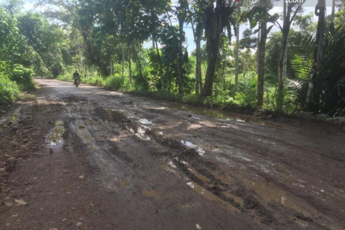 Warga Muaratara keluhkan jalan rusak