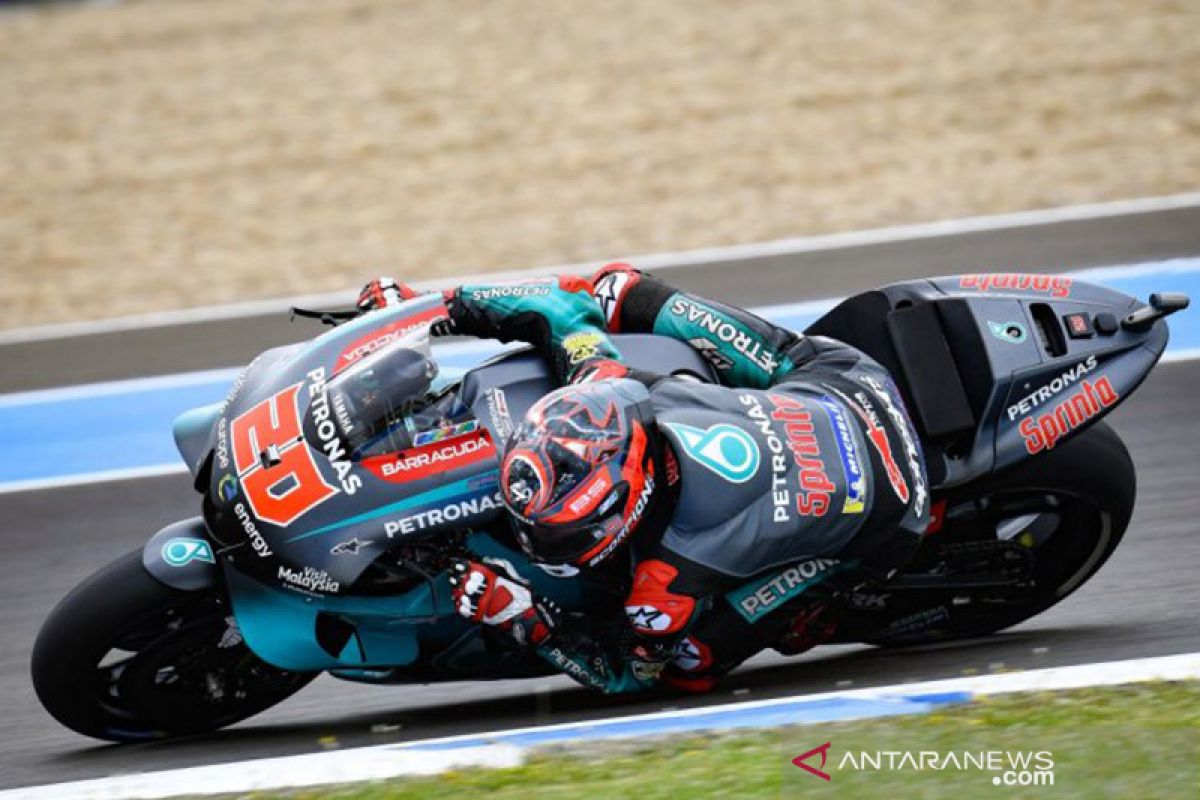 Quartararo libas Marquez untuk start terdepan di GP Catalunya