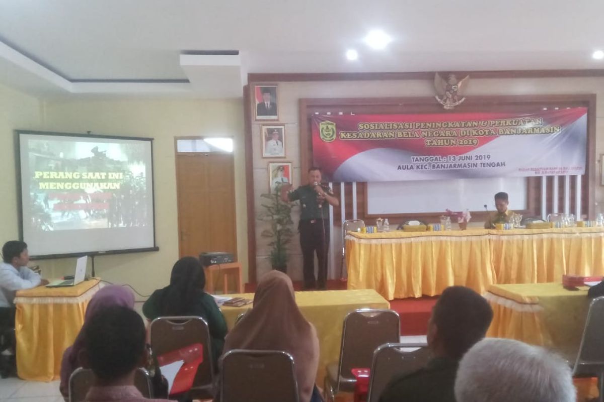 Danramil pompa semangat bela negara