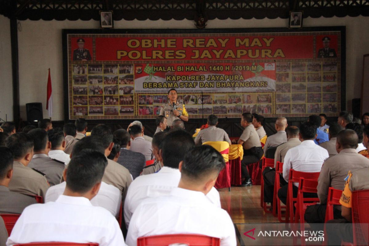 Kapolres Jayapura ajak caleg netral terima hasil pemilu