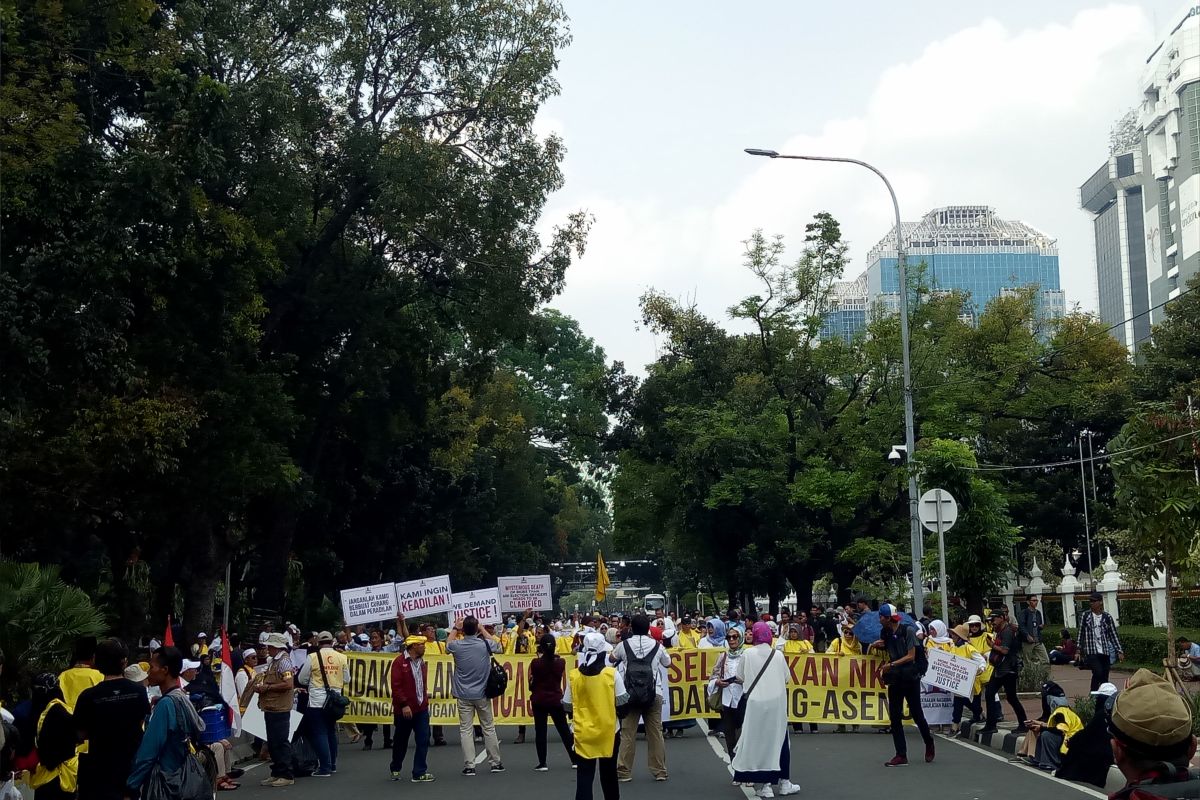 Aksi demo di MK tidak untuk mendukung paslon tertentu