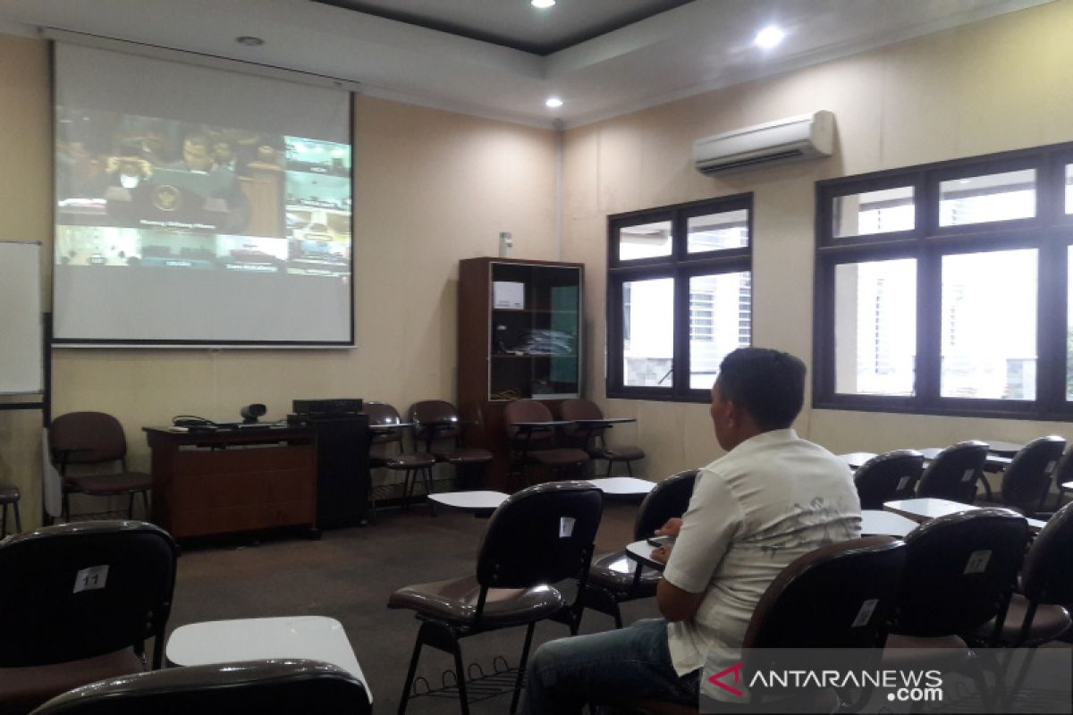 "Video conference" sidang MK di UGM Yogyakarta sepi penonton