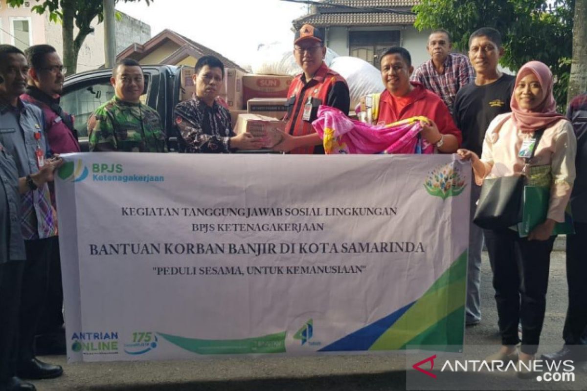 BPJS Ketenagakerjaan Samarinda Salurkan Bantuan