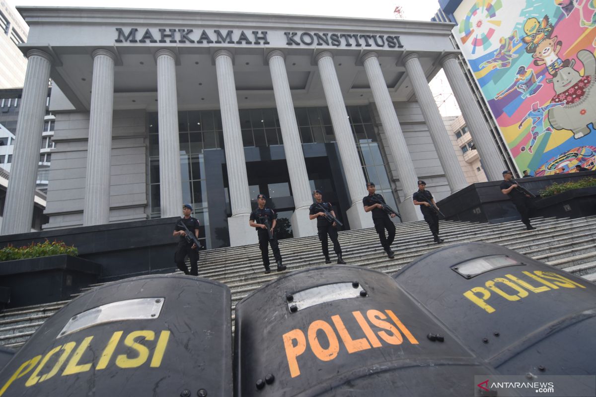 Akses menuju ruang sidang Mahkamah Konstitusi diperketat