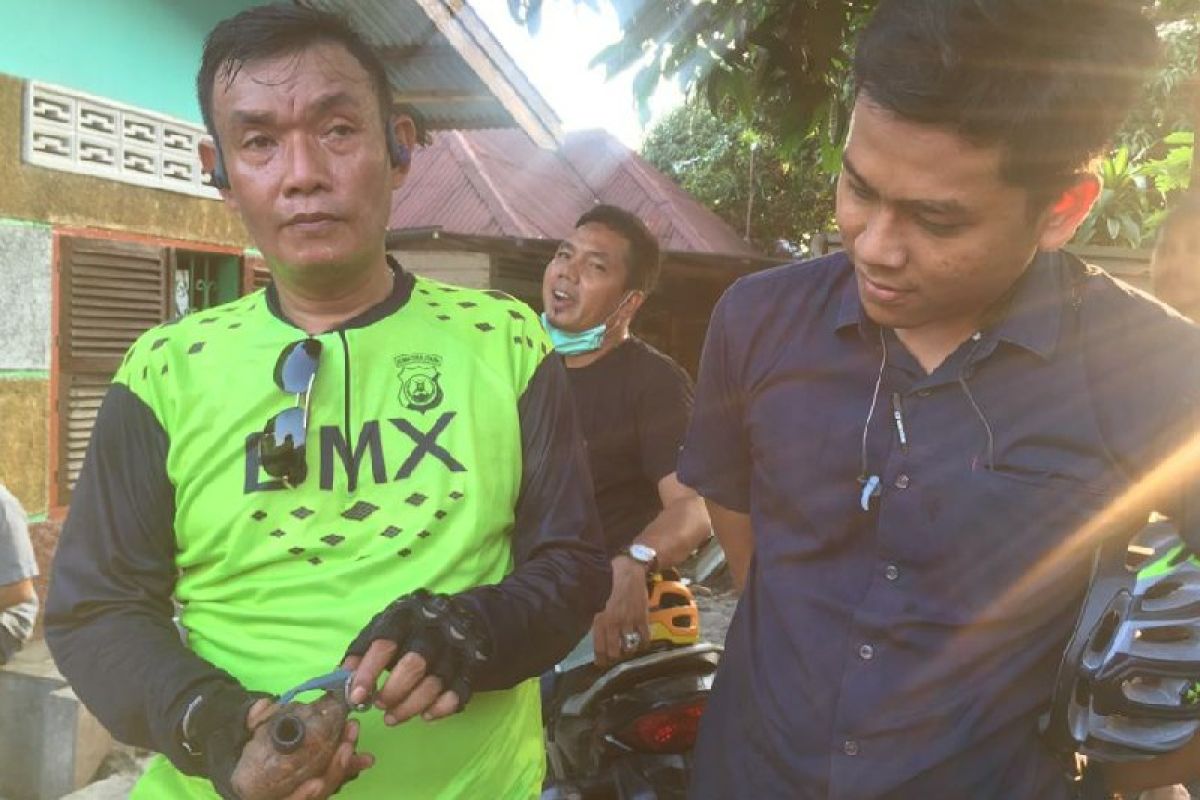 Polisi amankan benda  diduga granat nanas