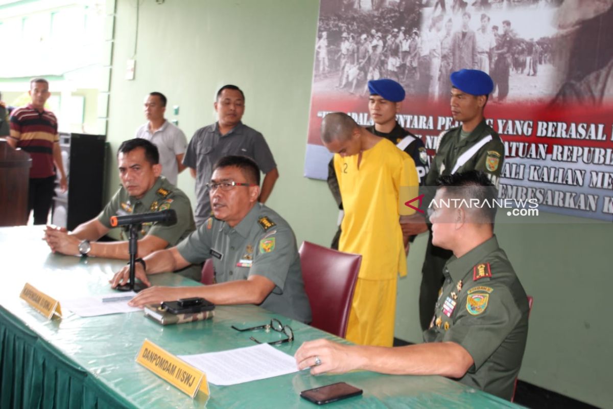 Kodam Sriwijaya tangkap anggota diduga pembunuh kasir minimarket