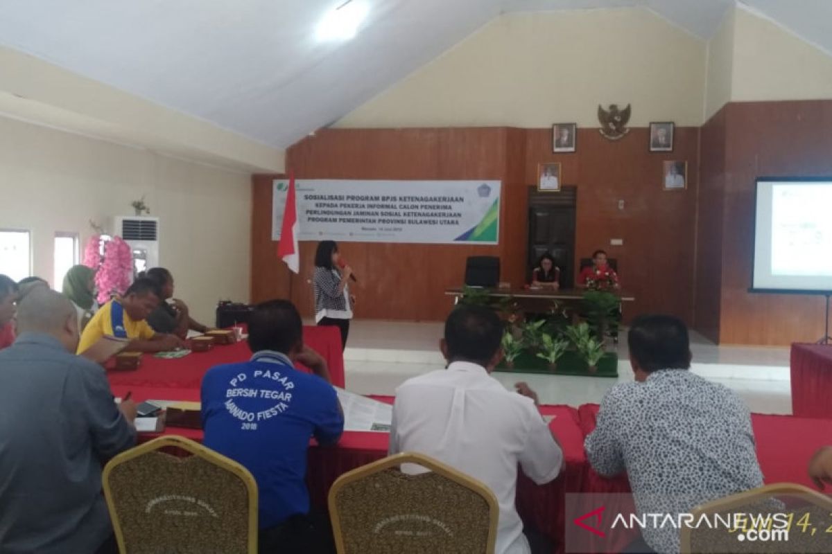 BPJSTK-Pemprov Sulawesi Utara beri jaminan kecelakaan kerja bagi sopir umum