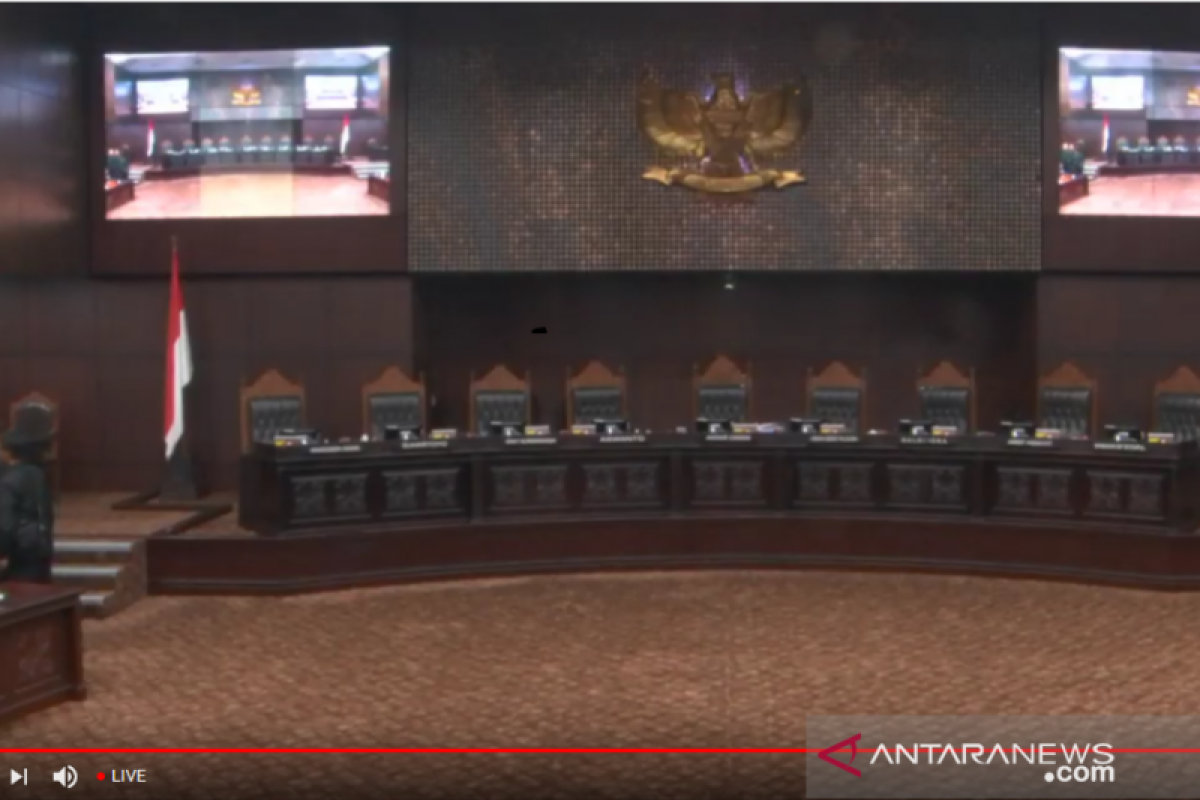 Mahkamah Konstitusi tayangkan langsung sidang perselisihan  Pemilu 2019