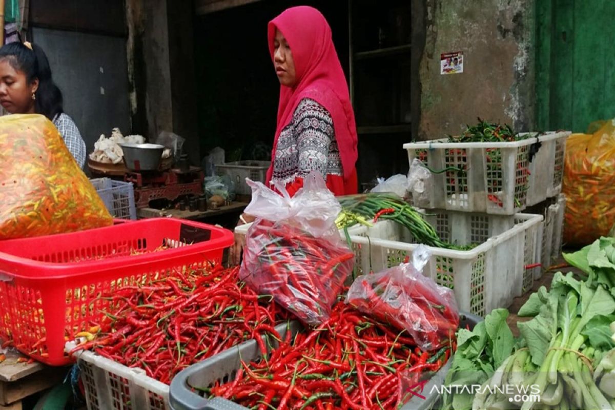 Harga sejumlah kebutuhan pokok di Solo bergerak turun