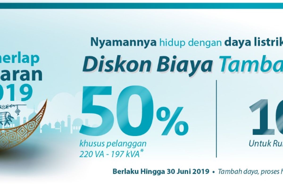 Gemerlap Lebaran, Program Diskon Tambah Daya dari PLN