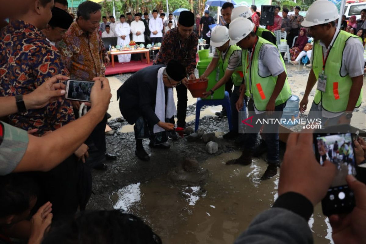 Ma'ruf Amin harap Islamic Centre di Sigi dimanfaatkan dengan baik