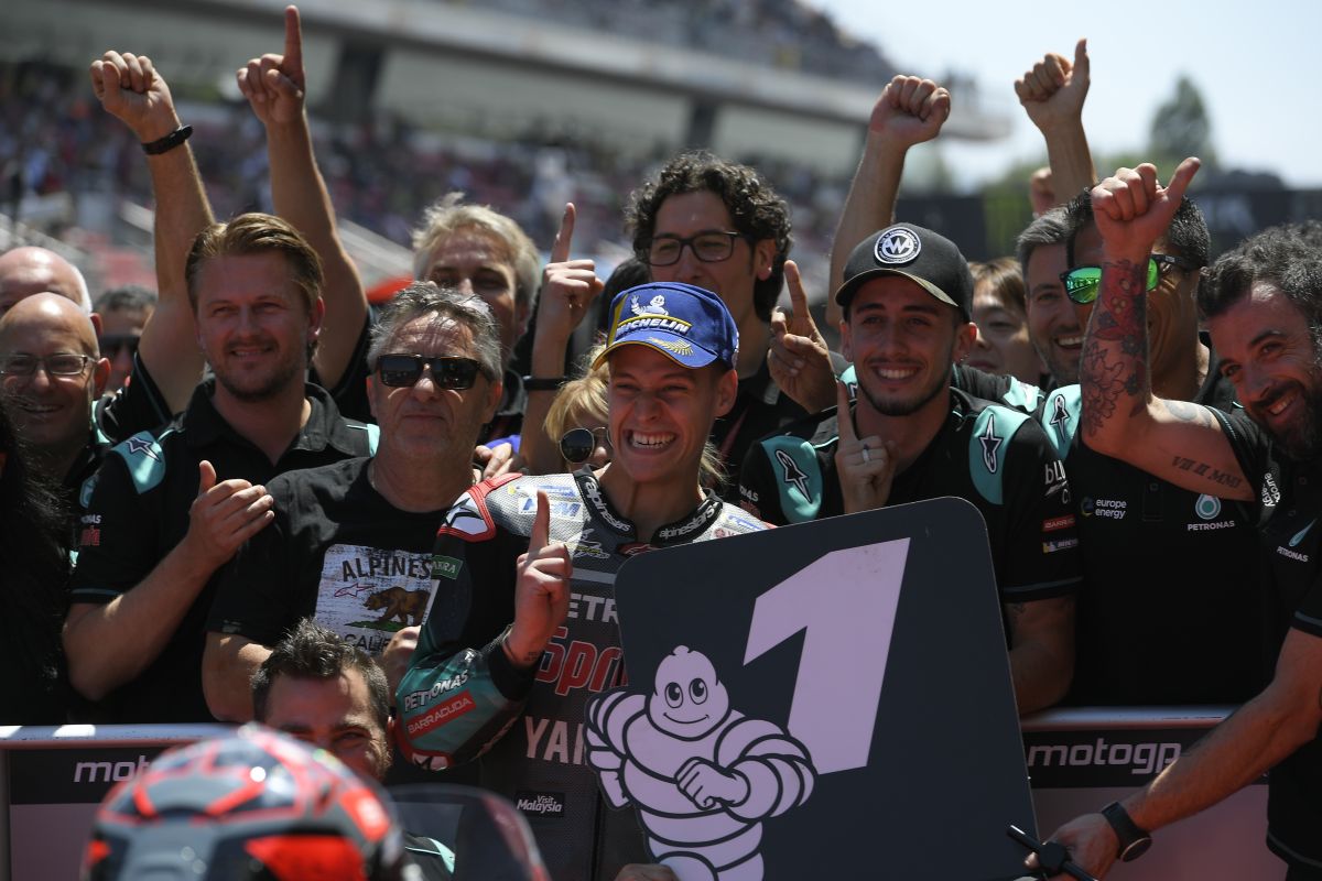 Kualifikasi GP Catalan, Fabio Quartararo pimpin serbuan Yamaha di Barcelona