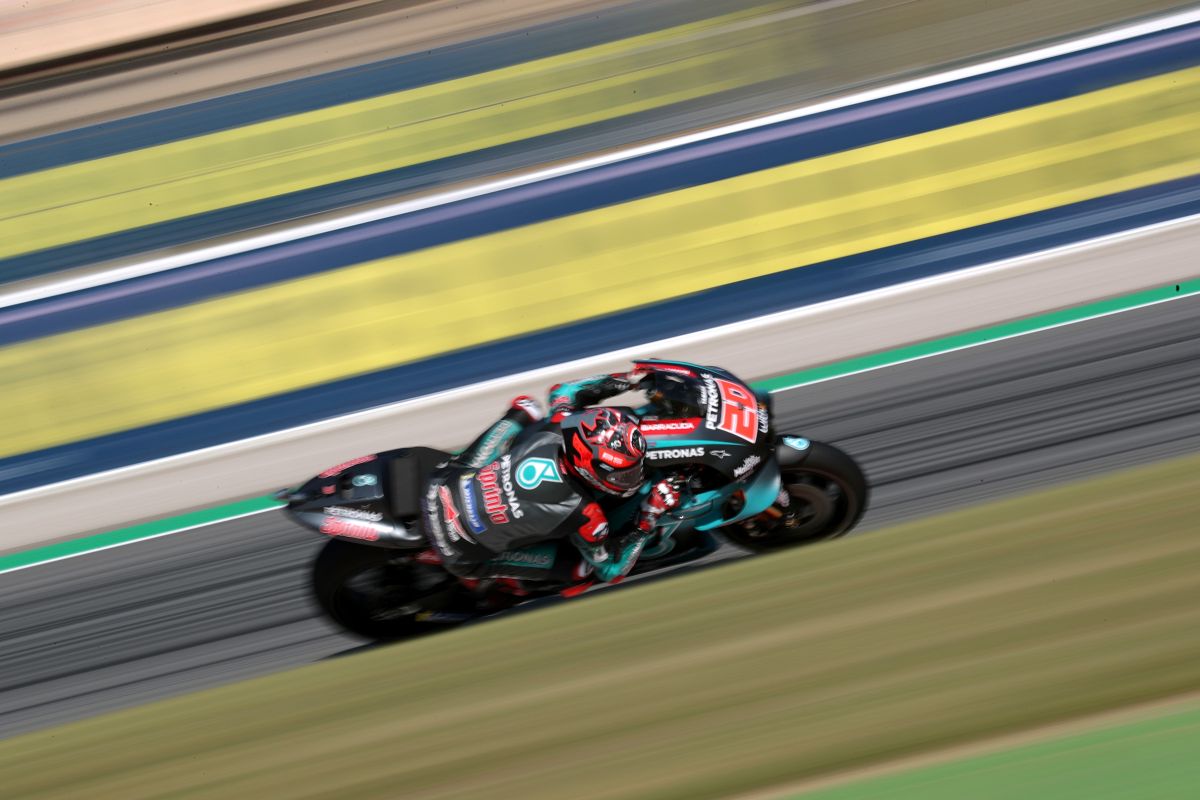 Quartararo mengalahkan Marquez di sesi pemanasan GP Catalunya