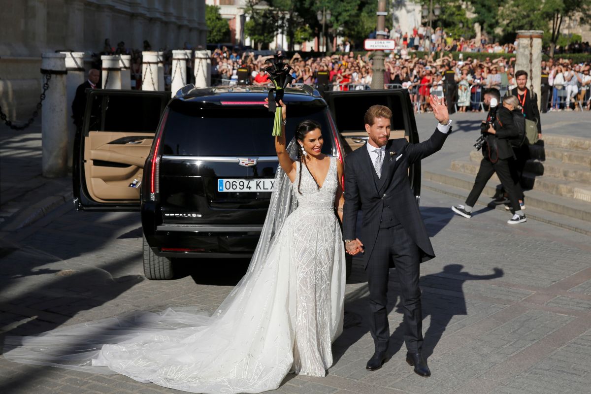 Sergio Ramos menikah dalam pernikahan Galactico