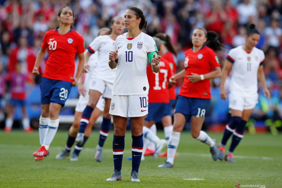 Amerika Serikat ke 16 besar setelah menang 3-0 atas Chile