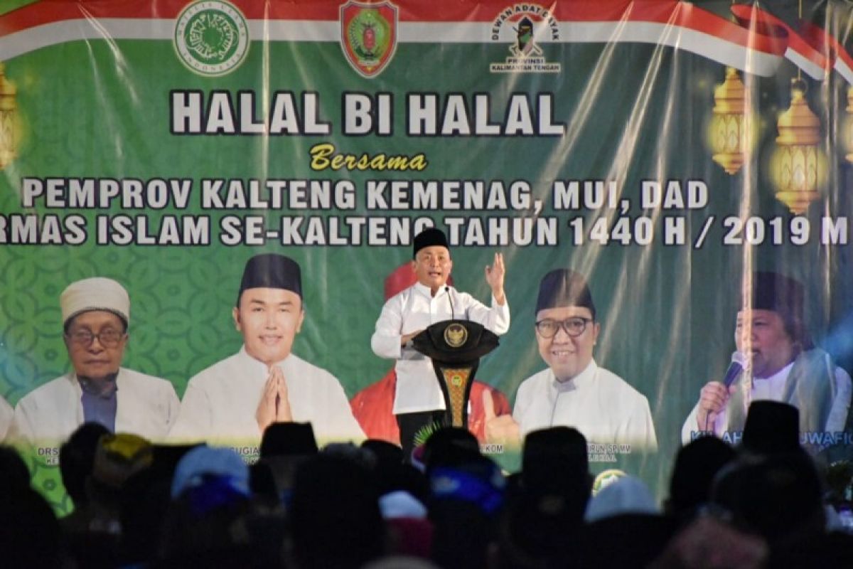 Halal bihalal menjadi sarana pemersatu bangsa, kata Gubernur Kalteng