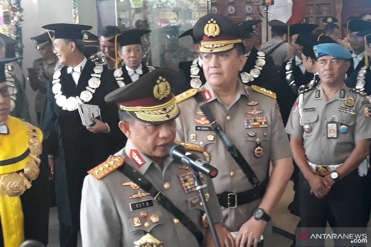 Pimpin wisuda di PTIK, ini pesan Kapolri