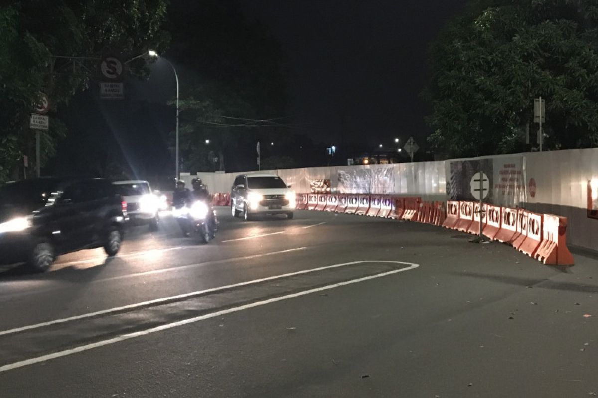 Kawasan landmark ramai lancar meski arus lalu lintas dialihkan