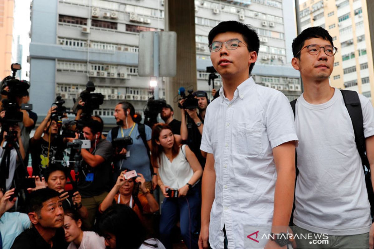 Aktivis demokrasi Hong Kong Joshua Wong ditangkap