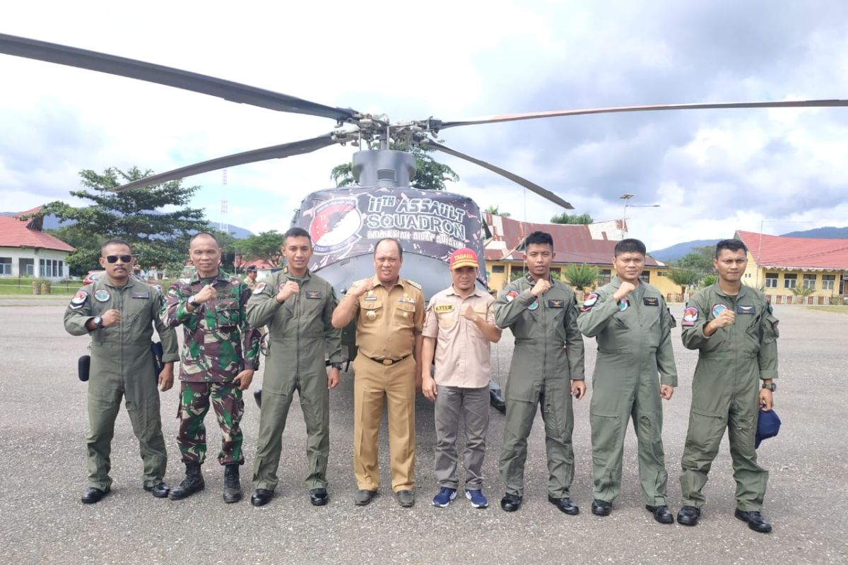 Kodam XIV/Hasanuddin Kirim Helikopter Tangani Banjir Konawe Utara