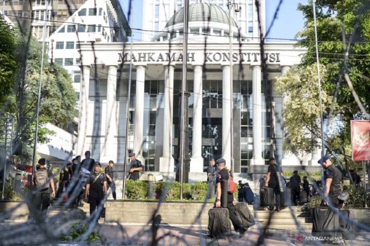 Sidang MK, pengamanan Gedung Mahkamah Konstitusi dijaga ketat