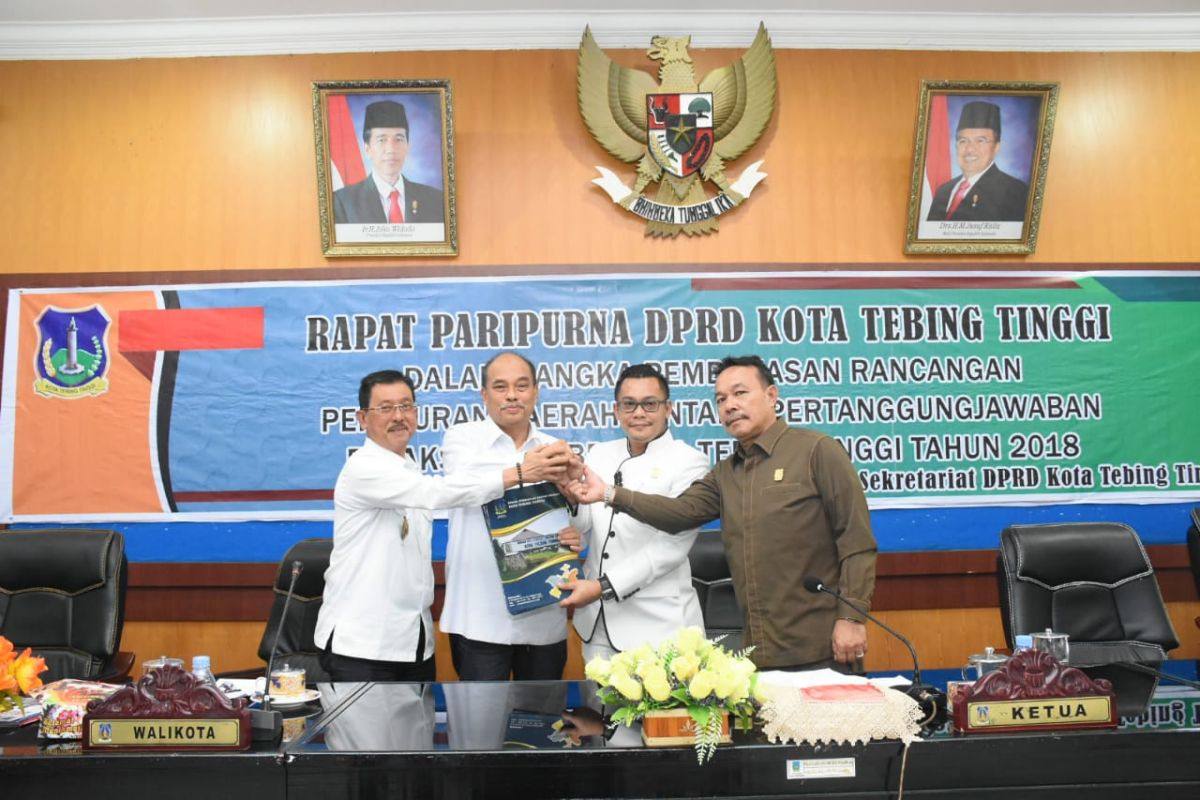 DPRD sepakat Ranperda LKPJ Wali Kota Tebing Tinggi ditingkatkan jadi Perda