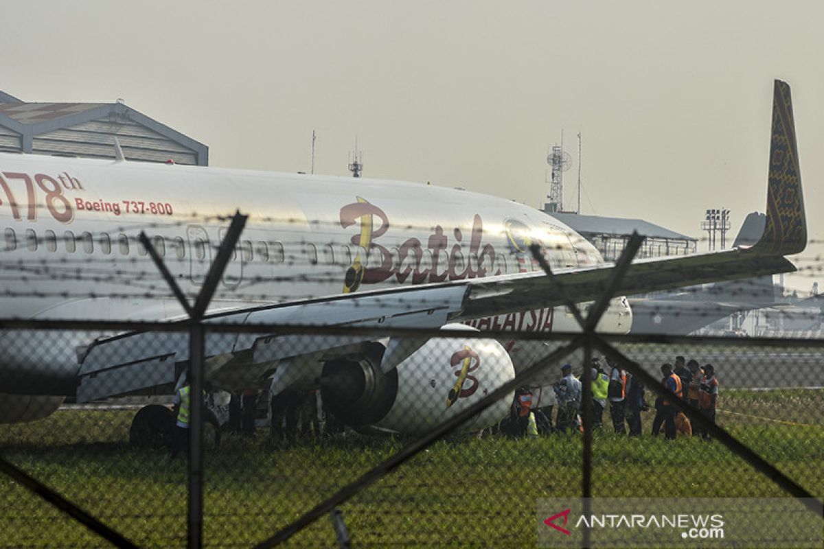 Tak ada korban tergelincirnya Malindo Air di Bandara Husein