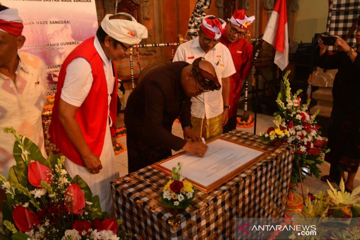 Kadisbud Bali resmikan Yayasan Made Sanggra